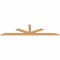 Ekena Millwork Saratoga Smooth Timber Gable Bracket, Western Red Cedar, 84"W x 21"H x 1 1/2"D x 3 1/2"F, 6/12 Pitch GBW084X21X0204SAR00SWR - alternate 2